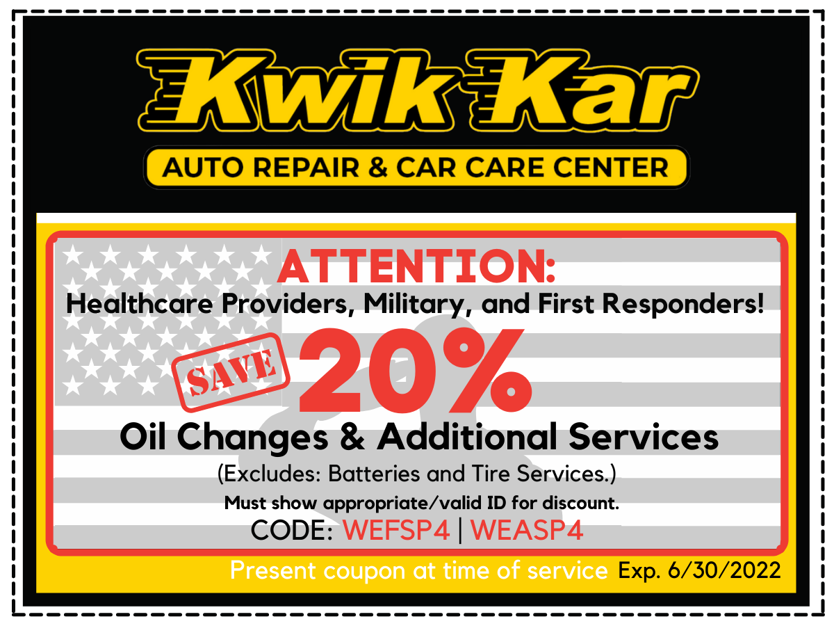 Coupons Kwik Kar Auto Repair, Brakes & Oil Change Coupons