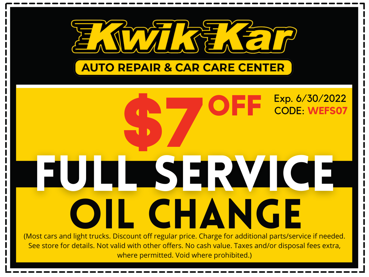 Coupons Kwik Kar Auto Repair, Brakes & Oil Change Coupons